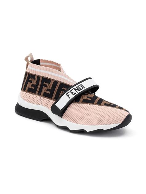 pink fendi sock sneakers|fendi knit high top sneakers.